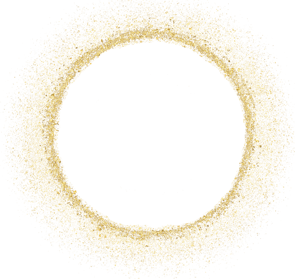 gold glitter shiny sprinkles circle